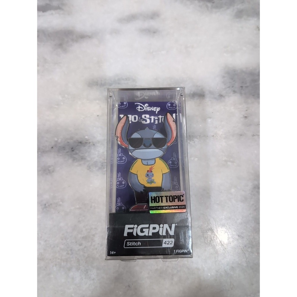 FigPin #422 Disney Lilo & Stitch- Stitch Hot Topic Exclusive, Premium Case, Lock